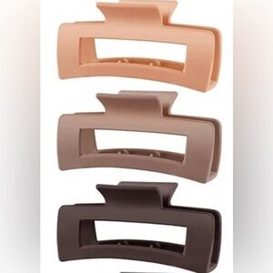 3 Pack of Giant Hair Clips